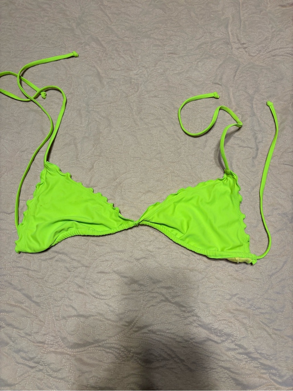 RELLECIGA Neon Green Triangle Bikini Top #8